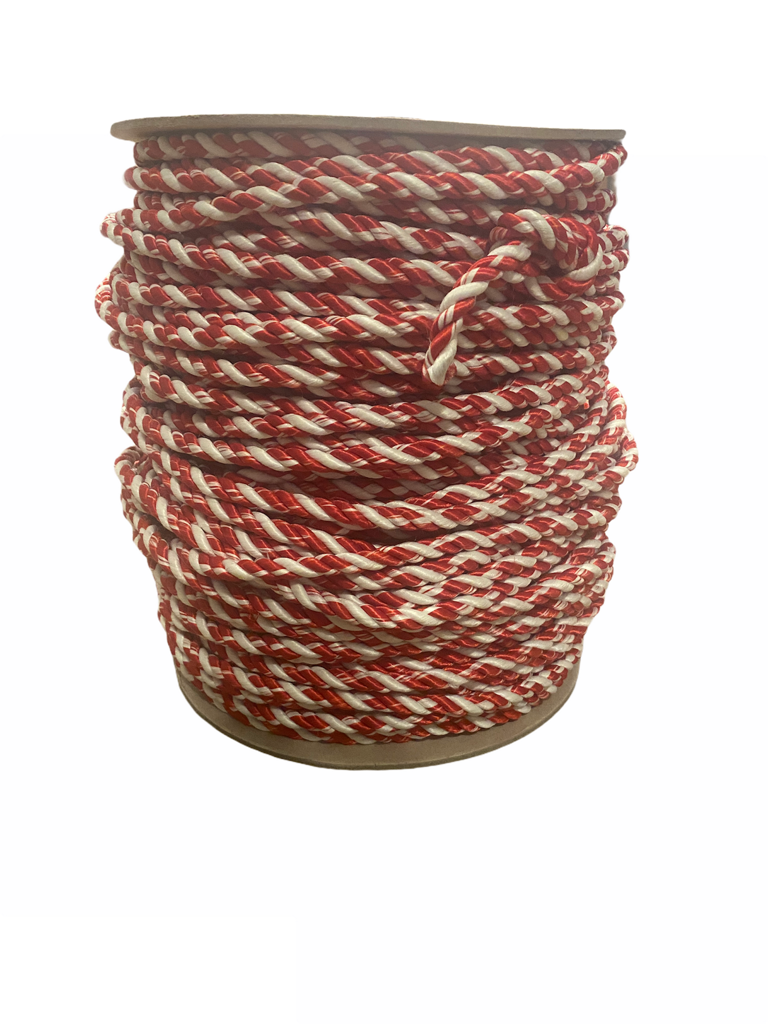 Low Tensile Marine Rope Candy Cane with Mass Lobster Ribbon 3/8" Diameter