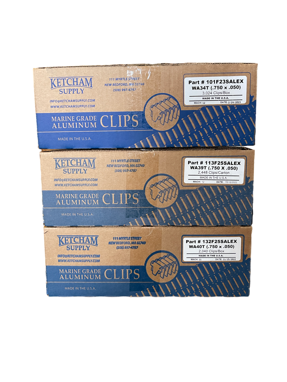 Ketcham Aluminum Clips