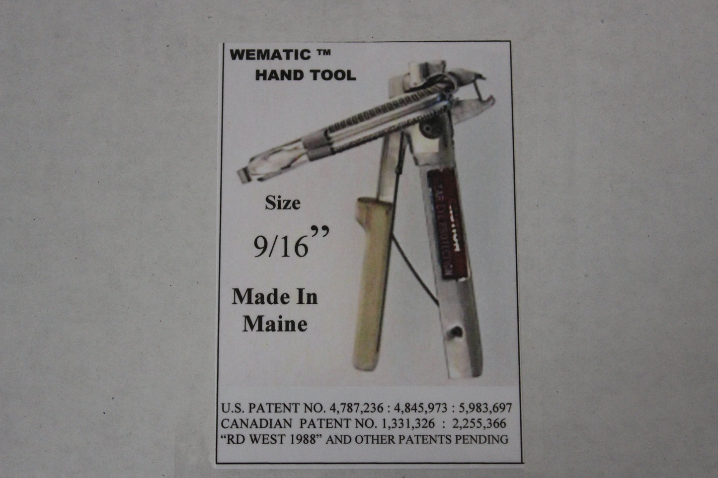 Wematic Hand Hog Ring Tool