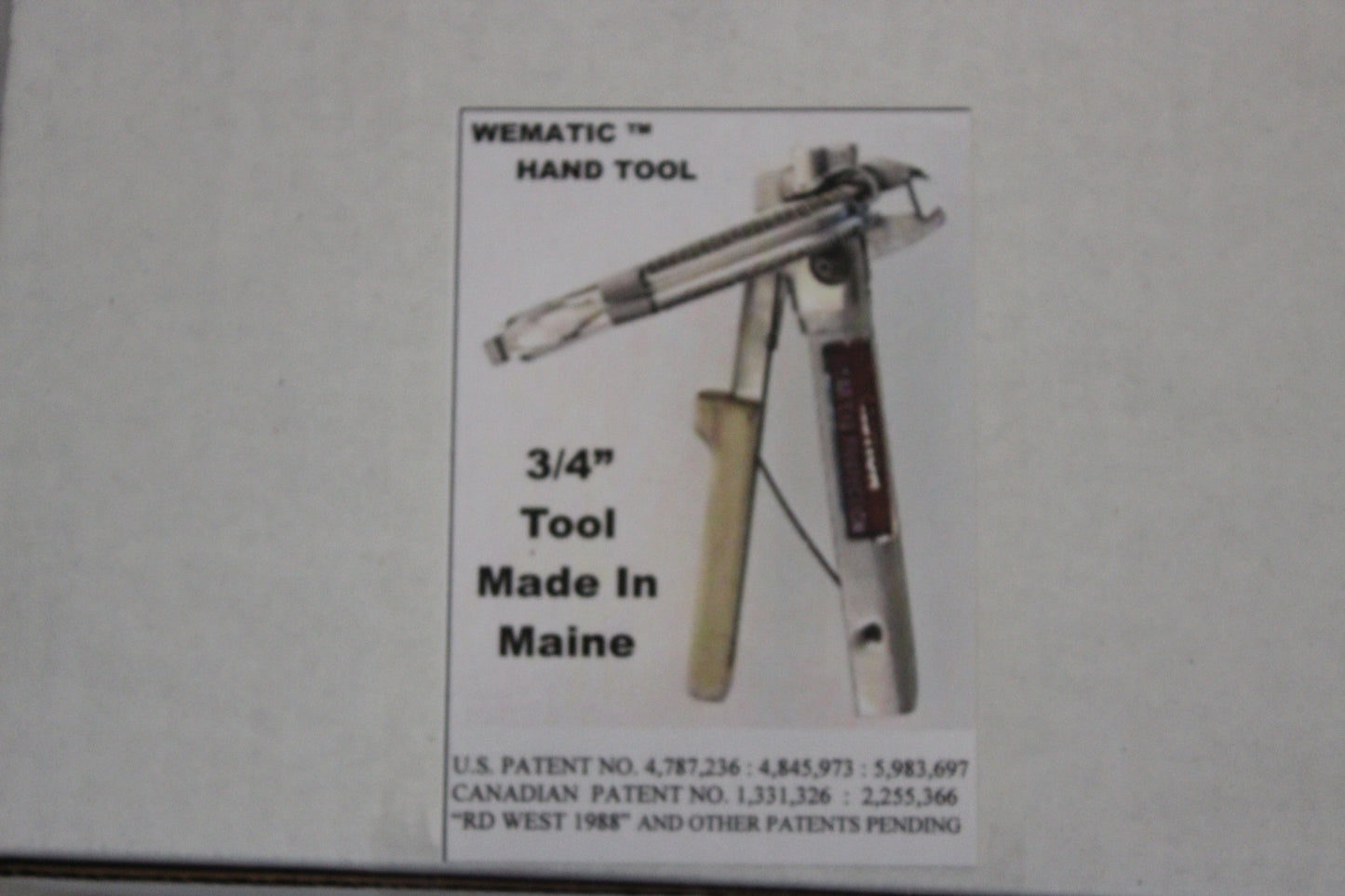 Wematic Hand Hog Ring Tool